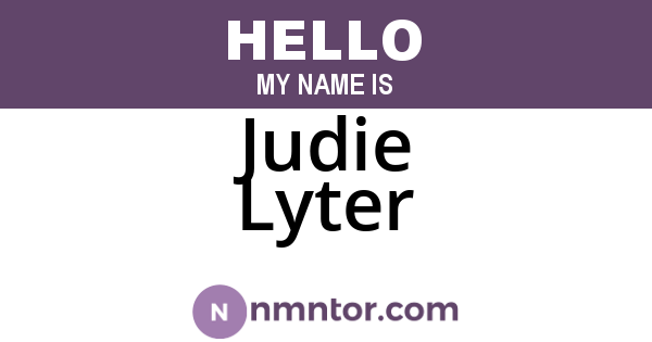 Judie Lyter