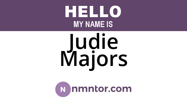 Judie Majors