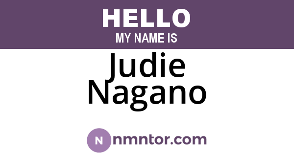 Judie Nagano