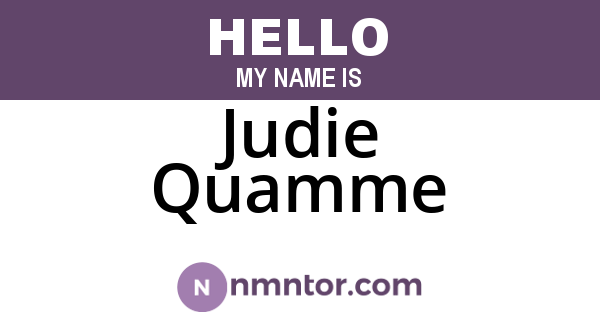 Judie Quamme