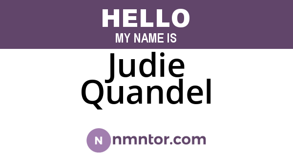 Judie Quandel