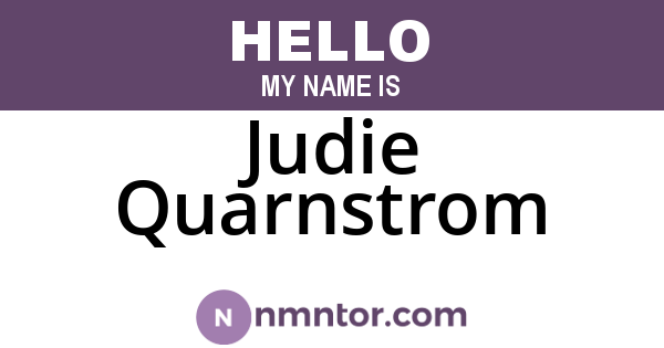 Judie Quarnstrom