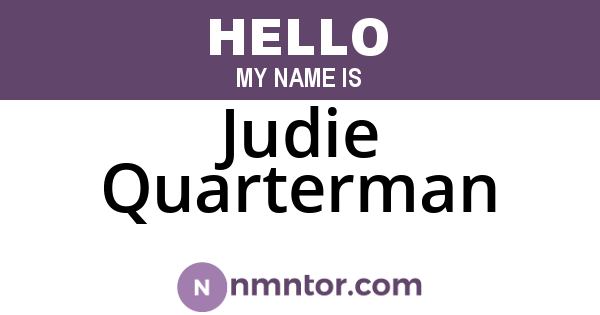 Judie Quarterman