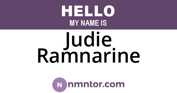 Judie Ramnarine