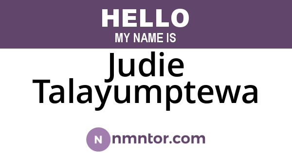 Judie Talayumptewa