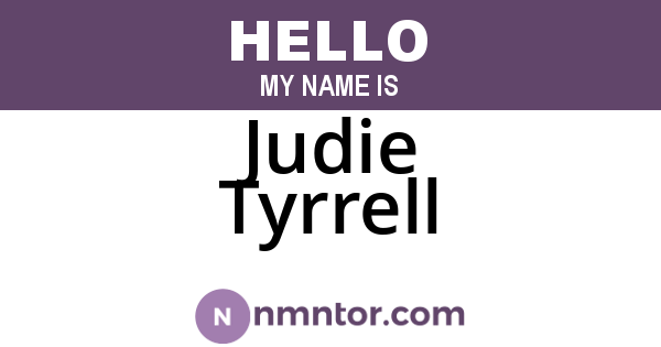 Judie Tyrrell