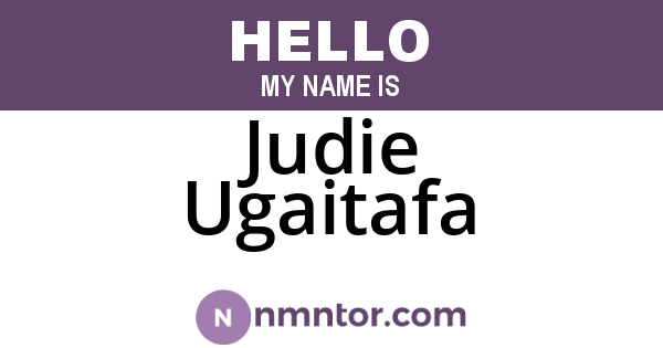 Judie Ugaitafa