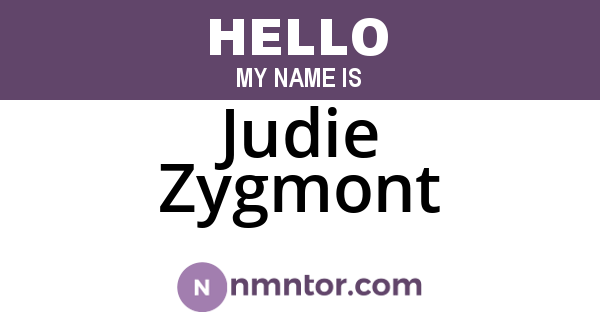 Judie Zygmont