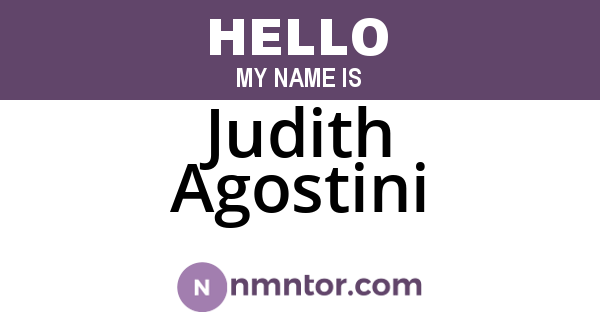 Judith Agostini