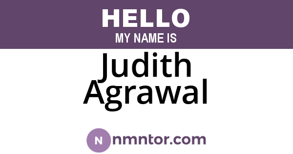 Judith Agrawal