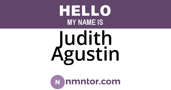Judith Agustin
