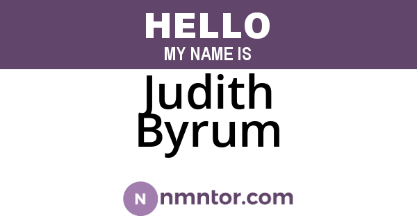 Judith Byrum