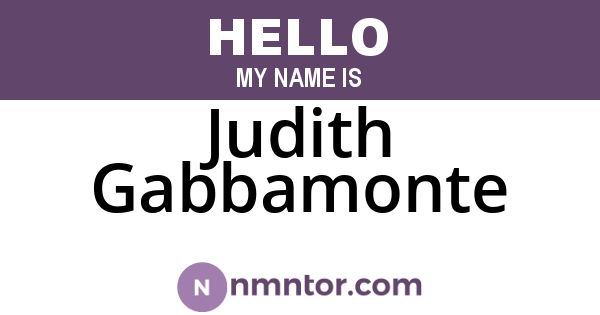 Judith Gabbamonte