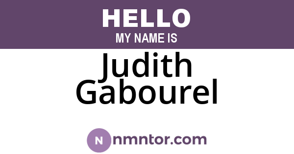 Judith Gabourel