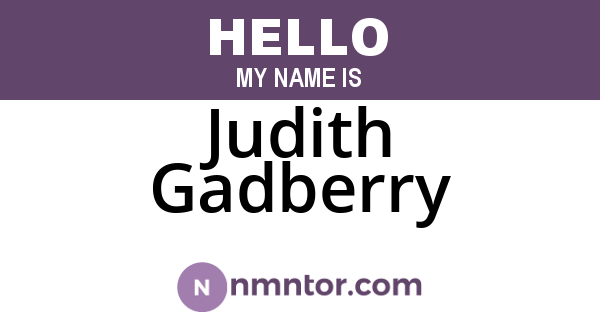 Judith Gadberry