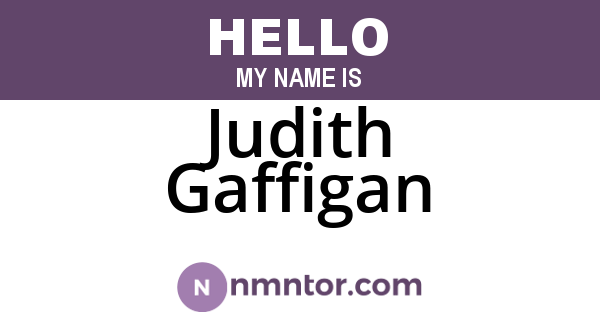 Judith Gaffigan