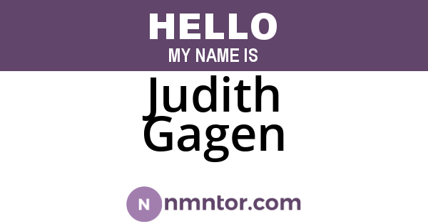 Judith Gagen