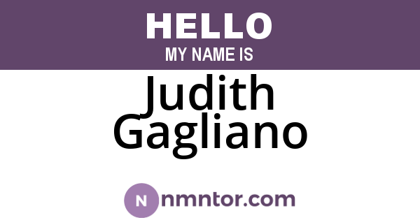 Judith Gagliano