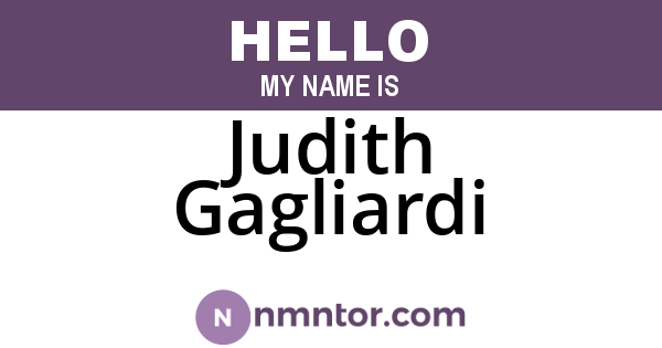 Judith Gagliardi