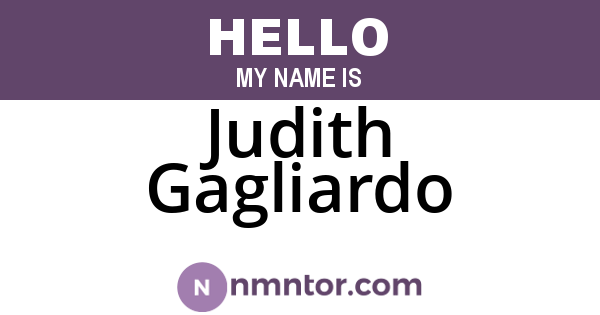 Judith Gagliardo