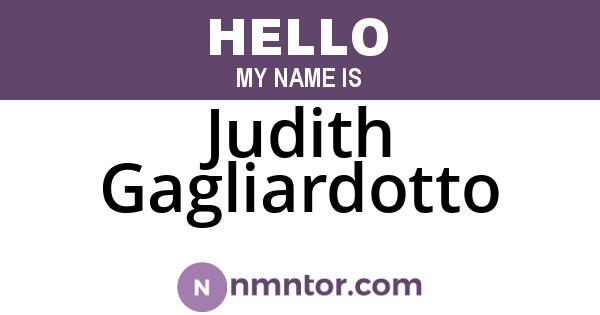 Judith Gagliardotto