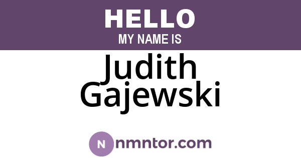 Judith Gajewski