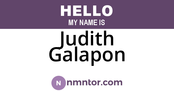 Judith Galapon