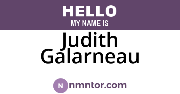 Judith Galarneau