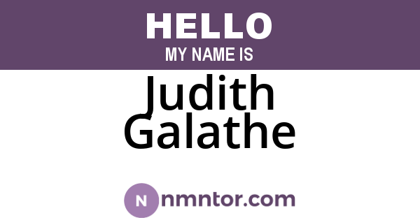 Judith Galathe
