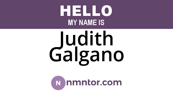 Judith Galgano