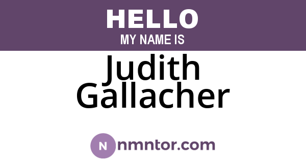 Judith Gallacher