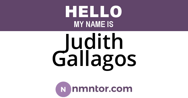 Judith Gallagos