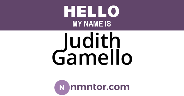 Judith Gamello