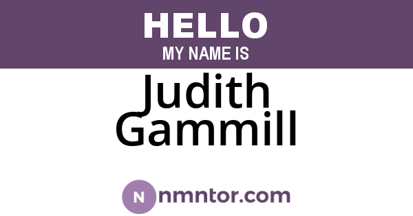 Judith Gammill