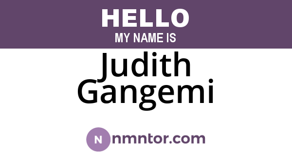 Judith Gangemi