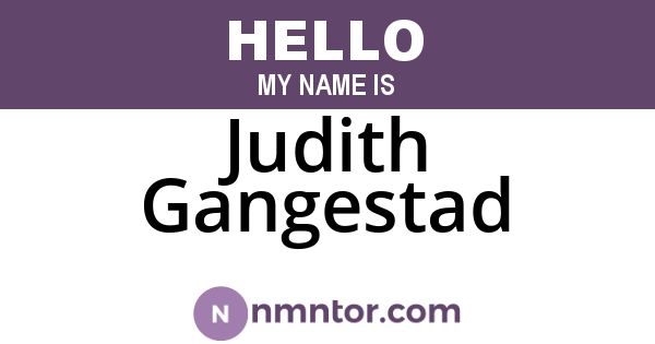 Judith Gangestad