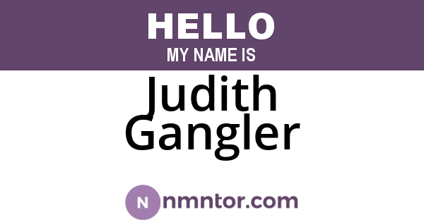 Judith Gangler