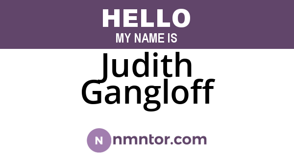 Judith Gangloff