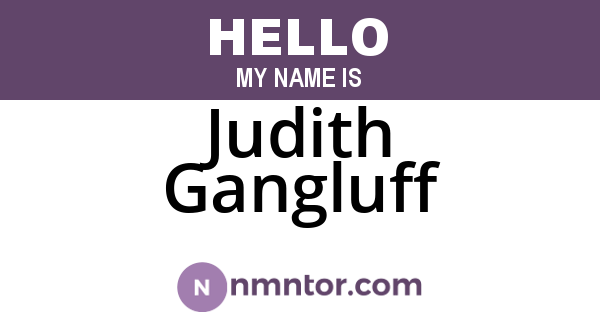 Judith Gangluff