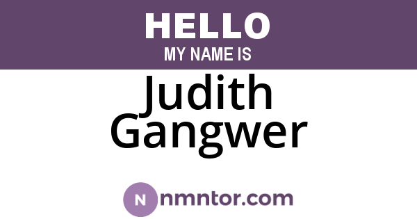 Judith Gangwer