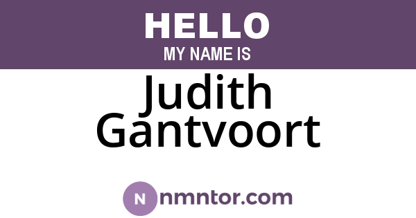 Judith Gantvoort