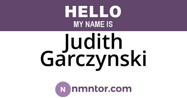 Judith Garczynski