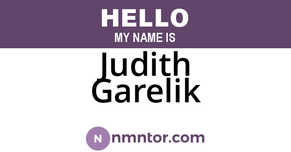 Judith Garelik