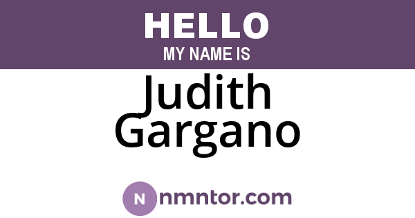 Judith Gargano