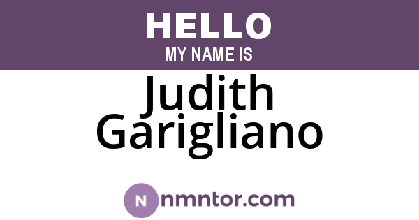 Judith Garigliano