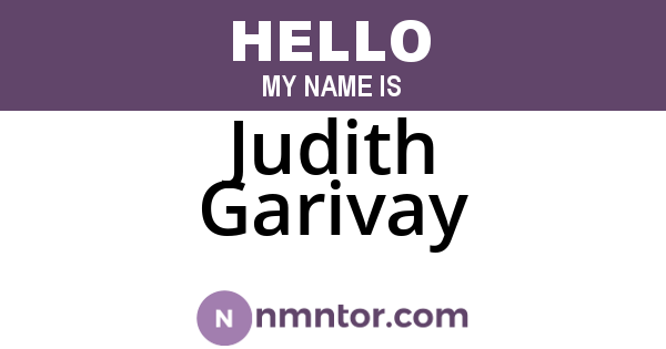 Judith Garivay
