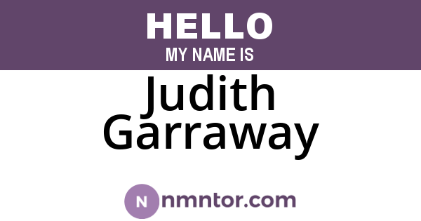 Judith Garraway