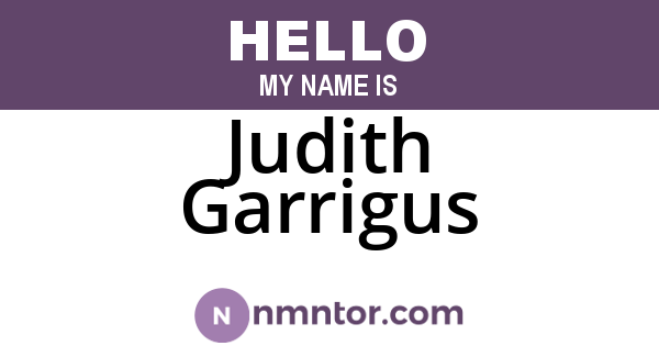 Judith Garrigus