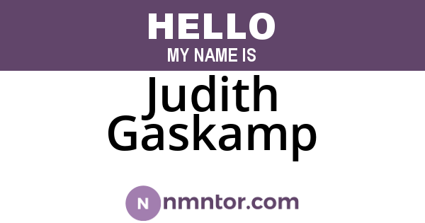 Judith Gaskamp