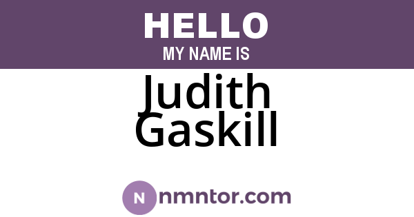Judith Gaskill